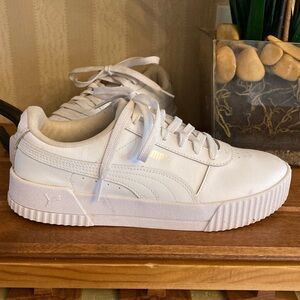 PUMA Women's Carina L Sneakers- White